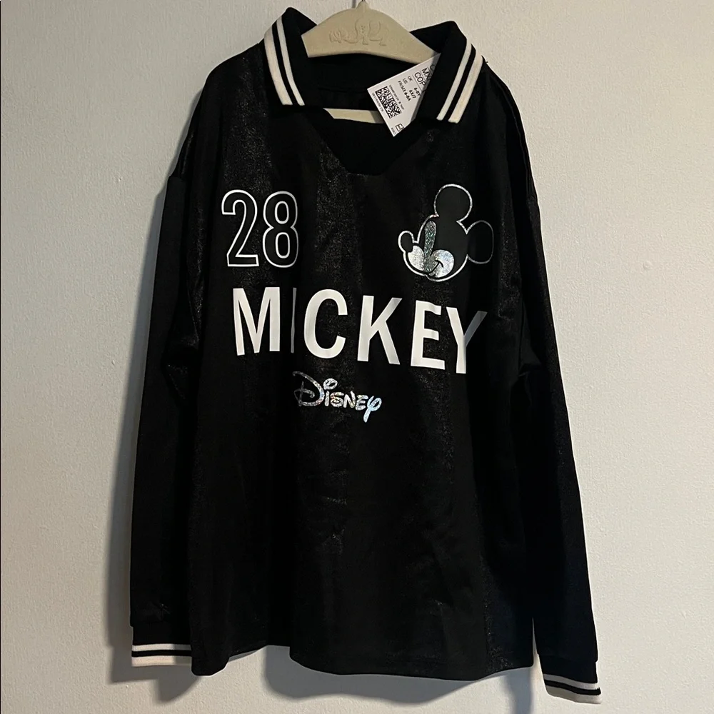 Disney Black Mickey Kids Jersey - Picture 2 of 8